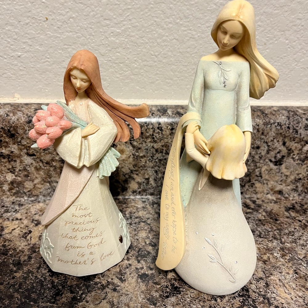 Enesco "A mother's love" and "Angel mother"